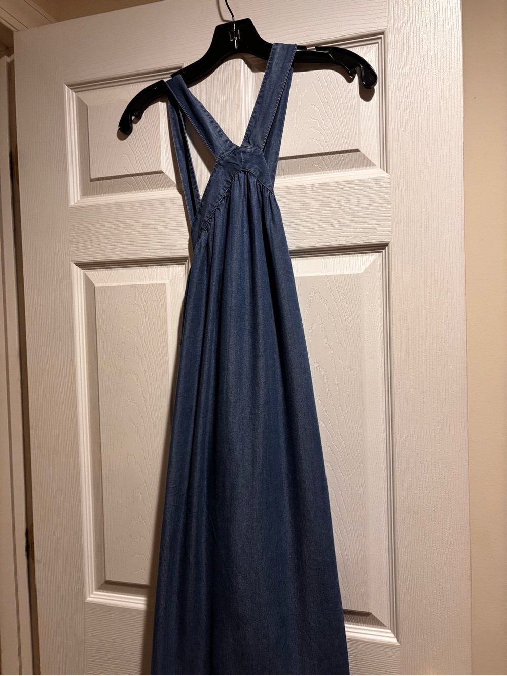 NWT Blue Denim Crossback Dress